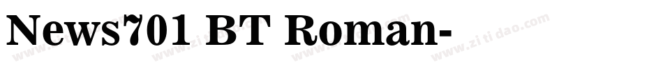 News701 BT Roman字体转换